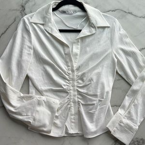 Zara sinch waist button up